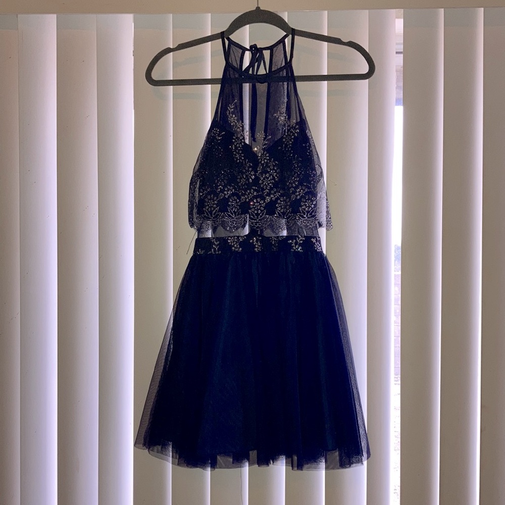 Navy Blue Cocktail Dress